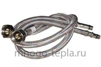 Гибкая подводка для смесителя TiM 1/2 г/ш M10 - 100 см - №1