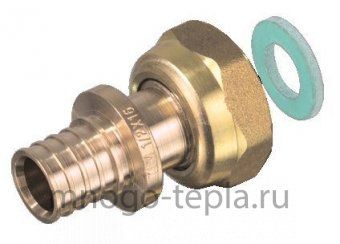 Концовка для коллектора под трубу PEX 1" НГ - 32 (4.4) TIM H-JS3204F аксиальная - №1