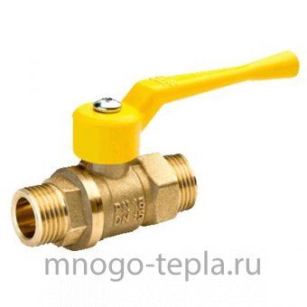 Кран шаровой газовый БАЗ 11б27п ШШ рычаг 25 (А12) - №1