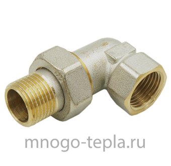 Соединитель угловой 1½" (американка) никелированный - №1