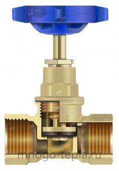 Вентиль запорный 1" TIM BL1804 с возможностью регулирования - №1