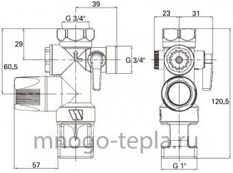 Группа безопасности для бойлера TIM JH2013-7C (7 бар) - №1