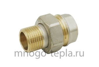 Американка никелированная прямая г/ш 3/4 (Ду 20) - №1
