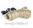 Кран шаровый с фильтром 1/2" ГГ TIM (BL7800) латунный -  бабочка - №5