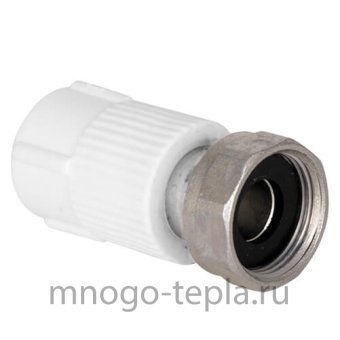 Муфта с накидной гайкой 32 - 11/4", полипропиленовая с металлическим штуцером - №1