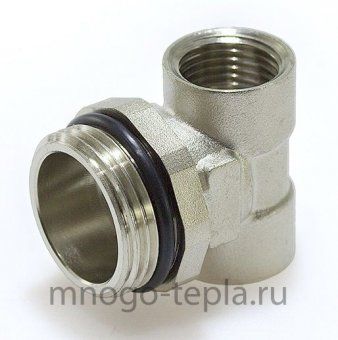 Тройник под воздухоотводчик и сливной кран TIM M320-422 для коллектора - №1
