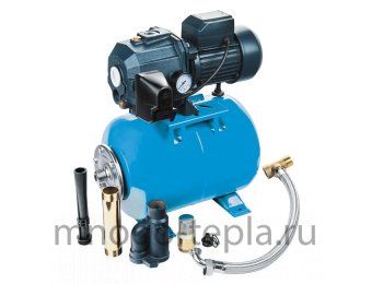 Насосная станция глубина 15 метров Unipump AUTO DP 750, напор до 40 метров, расход до 40 л/мин, всасывание до 15 метров, гидроаккумулятор 24 литра, поверхностная - №1