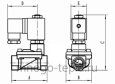 Электромагнитный клапан для воды UNIPUMP BOX-25 1", нормально открытый, 220В - №3