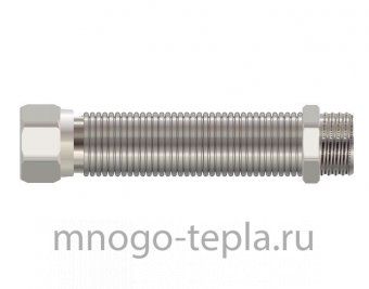 Сильфонная подводка для воды TiM 1/2" г/ш (18-40 см) - №1