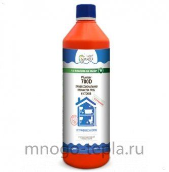 Средство для очистки канализации HeatGUARDEX Plumber 700 D, 1400 г (750 мл) - №1