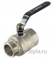 Кран шаровый 1 1/4" ГШ TIM (DE1209X) никелированный усиленный прямой - рычаг - №2