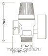 Предохранительный клапан с манометром 1/2" НР TIM BL4802-3 (3 бар) красный - №4